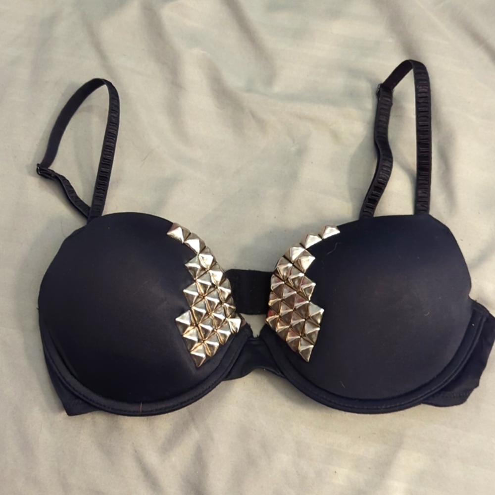 Bra with studded detail